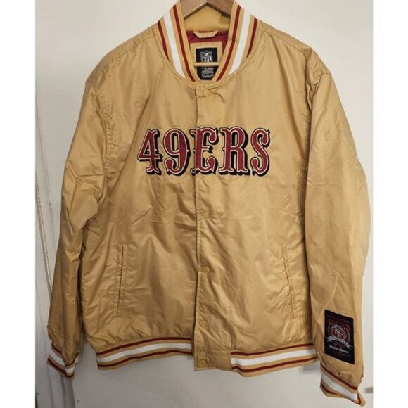 San Francisco 49ers GOLD Jacket / Size XL/ QQMG037FSF-RO / New With Tag - Picture 3 of 8